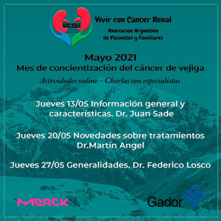 Mes de concientización del cáncer de vejiga. Tercera entrega.